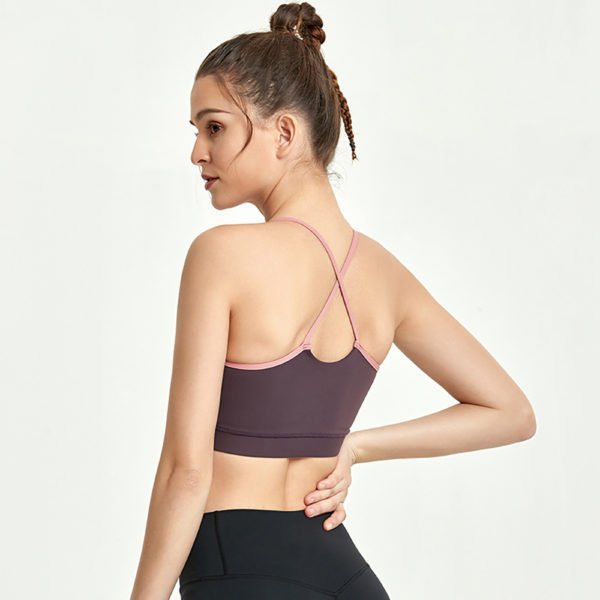 Yoga Vest Quakeproof Bras Backless Sexy Breathable Tracksuit Wear